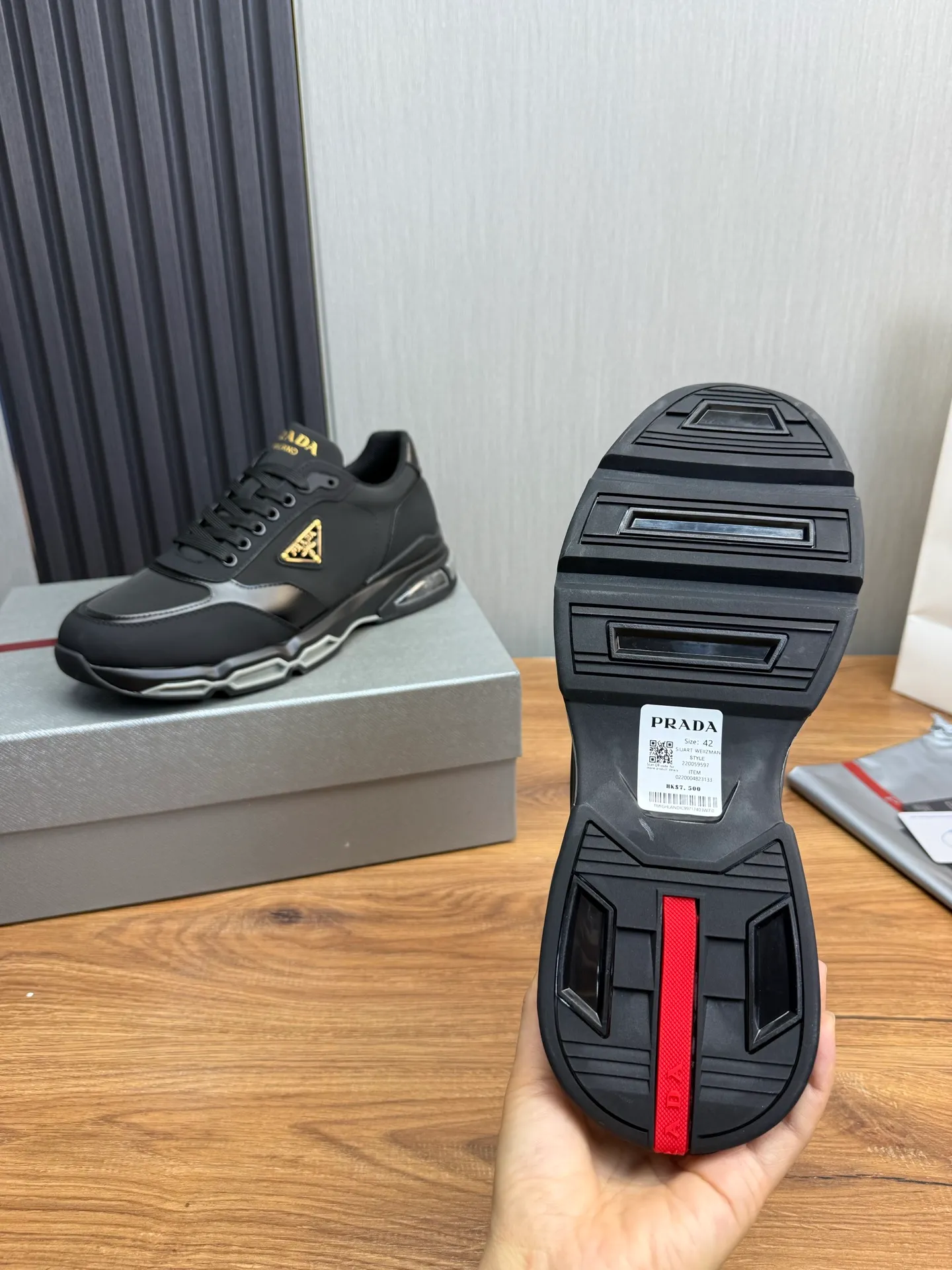 Men's shoes 💰640💰 [PRADA] Men's shoes are popular in the counter, official website is synchronized, 1 high-quality shipment ✔️Original cowhide upper + cowhide lining, 1🆚1 replica, original sole, 38-45 (45 customized, non-refundable)